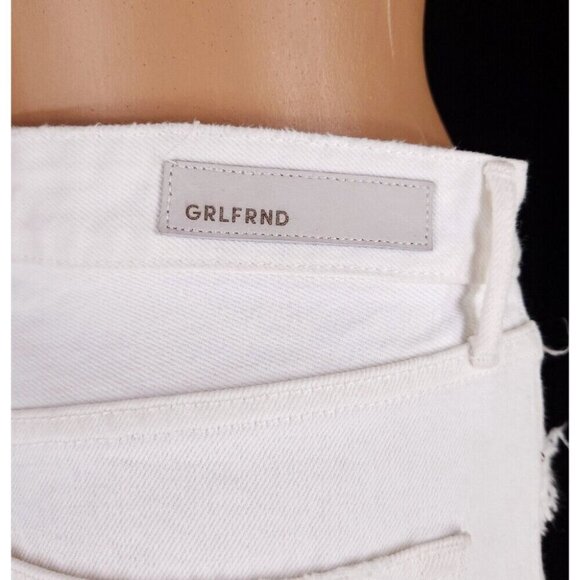 GRLFRND Helena Cut Off Shorts in Pierre White NWT - Picture 9 of 16